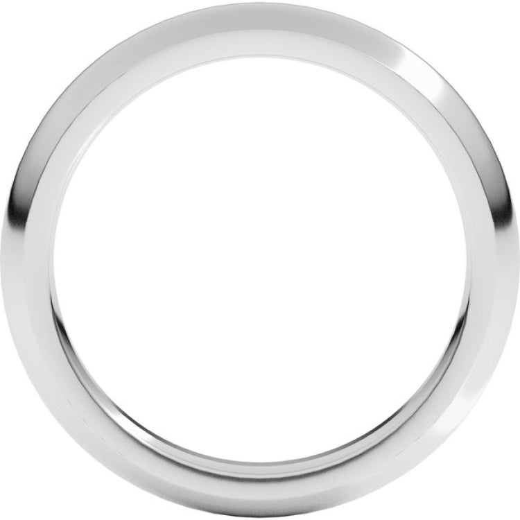 Sterling Silver 3 mm Comfort-Fit Half Round Band Size 6.5