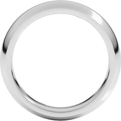 Sterling Silver 5 mm Comfort-Fit Half Round Band Size 8.5