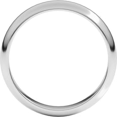 Sterling Silver 4 mm Half Round Band Size 10