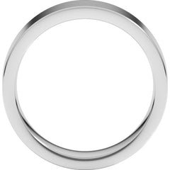 Sterling Silver 6 mm Comfort-Fit Flat Band Size 4