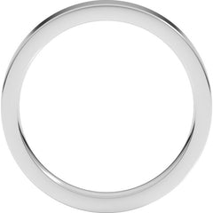 Sterling Silver 3 mm Comfort-Fit Flat Band Size 9