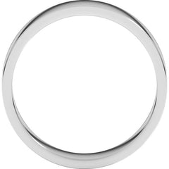14K White Gold 5 mm Flat Band Size 10