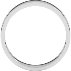 14K White Gold 4 mm Flat Band Size 10.5