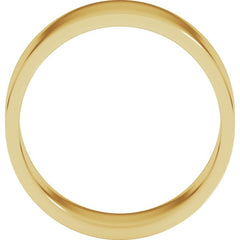 14K Yellow Gold 8 mm Flat Band Size 8.5