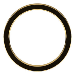 10K Yellow Gold 2 mm Comfort-Fit Flat Band Size 7