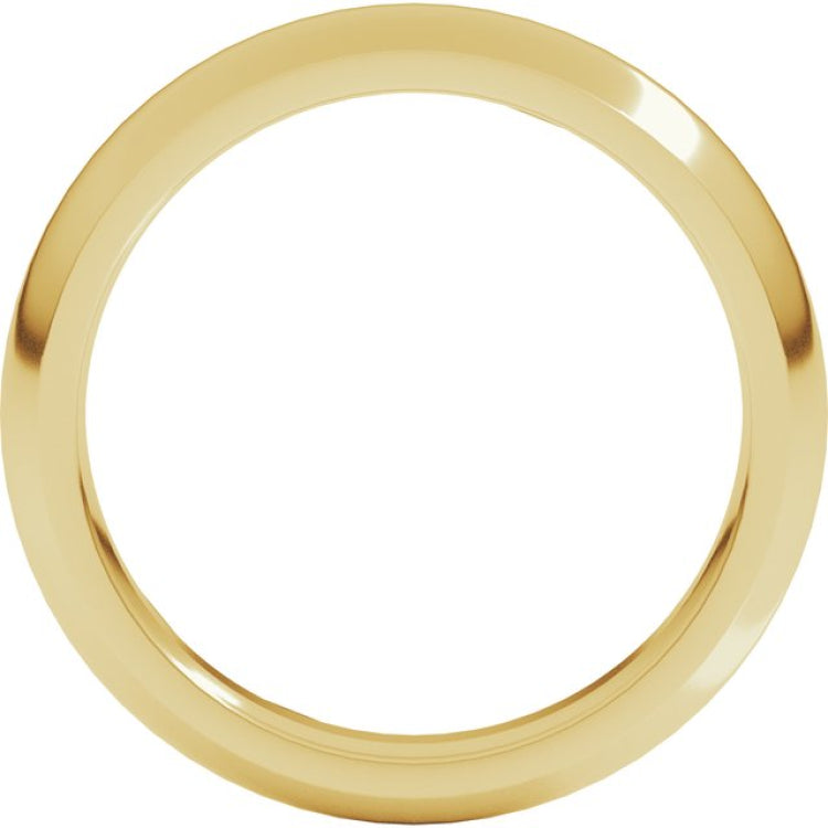 14K Yellow Gold 4 mm Comfort-Fit Half Round Band Size 11.5