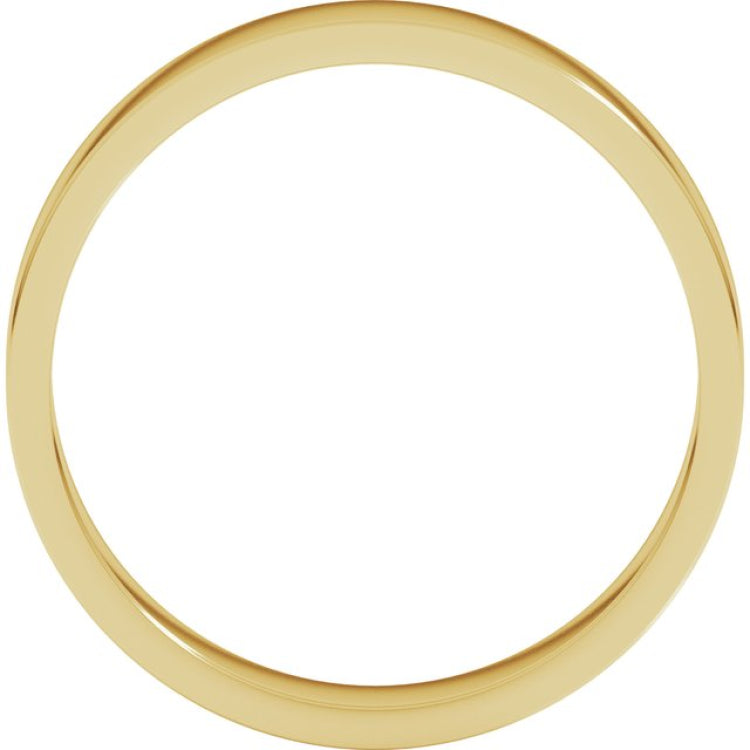 18K Yellow Gold 4 mm Flat Band Size 5.5