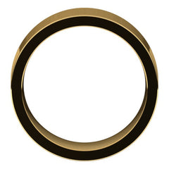 14K Yellow Gold 8 mm Comfort-Fit Flat Band Size 10
