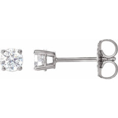 Sterling Silver 1/3 CTW Lab-Grown White Diamond Earrings