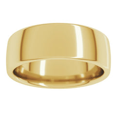 10K Yellow Gold 7 mm Comfort-Fit European-Style Band Size 9.5