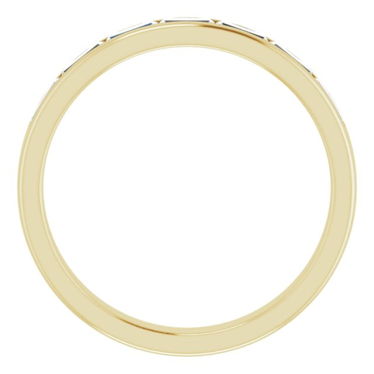 14K Yellow Gold 3/4 CTW Lab-Grown Diamond Band
