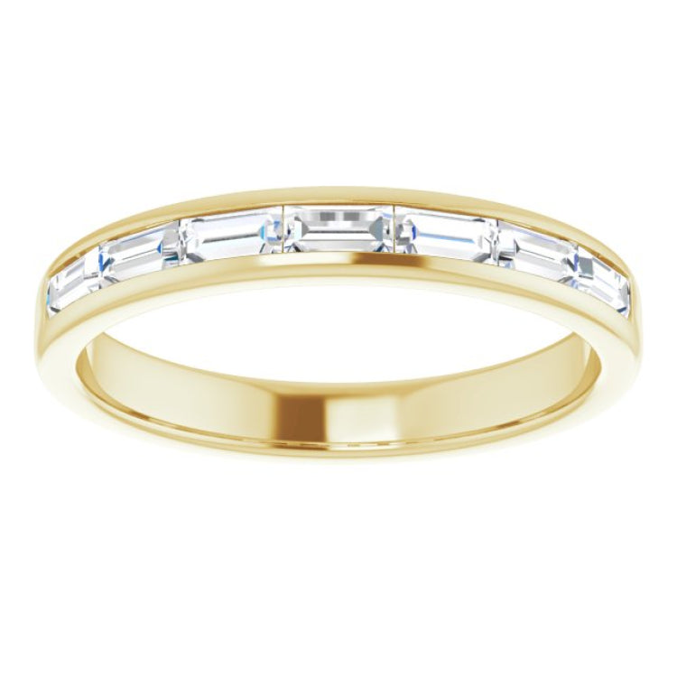 14K Yellow Gold 3/4 CTW Lab-Grown Diamond Band