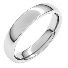 Platinum 4 mm Comfort-Fit European-Style Band Size 7