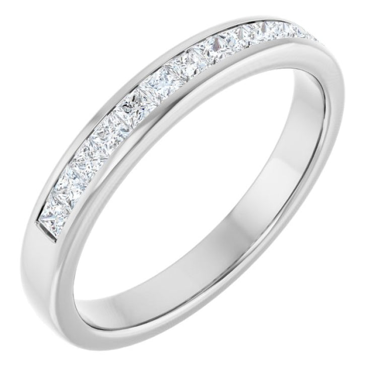 Platinum 1 CTW Lab-Grown Diamond Band