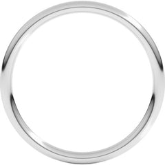 Sterling Silver 1.5 mm Comfort-Fit Full Round Band Size 9