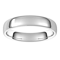 Platinum 4.5 mm Comfort-Fit European-Style Band Size 11
