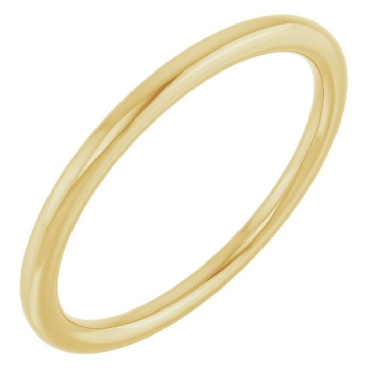 10K Yellow Gold 1.5 mm Comfort-Fit European-Style Band Size 7.5