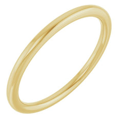 10K Yellow Gold 1.5 mm Comfort-Fit European-Style Band Size 7.5