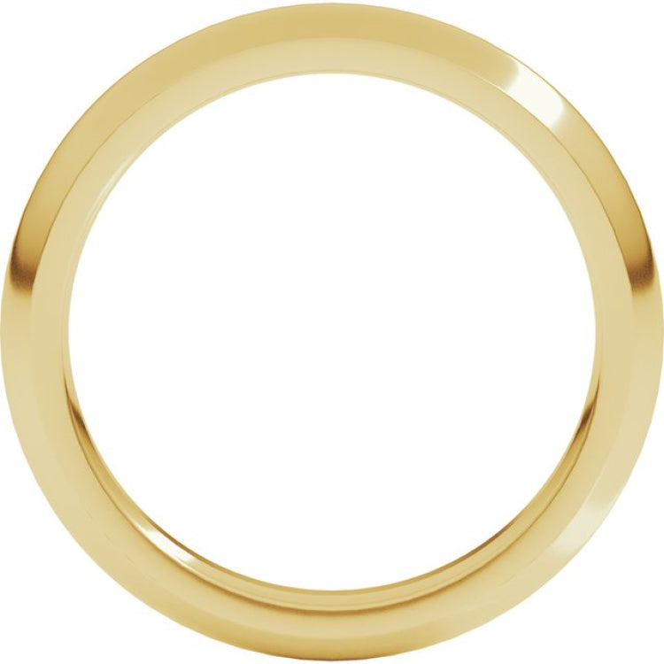 18K Yellow Gold 3 mm Comfort-Fit Half Round Band Size 8
