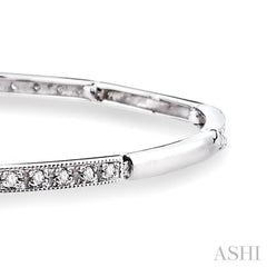 1/4 Ctw Round Cut Diamond Bracelet in 10K White Gold