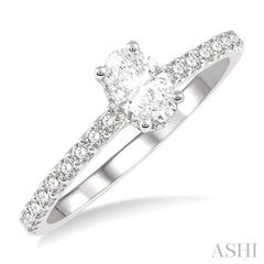 1/4 Ctw Semi-Mount Diamond Engagement Ring in 14K White Gold