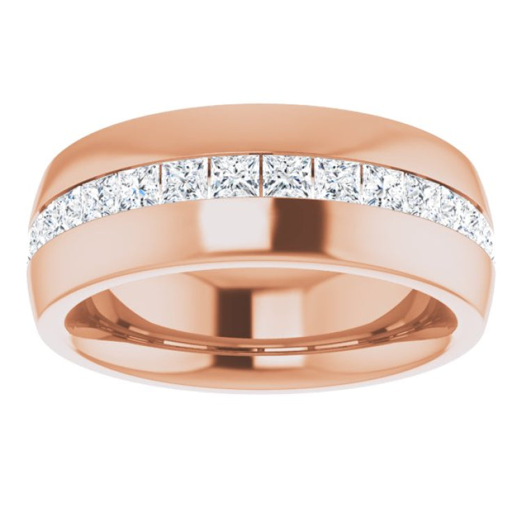 14K Rose 1 CTW Diamond Band