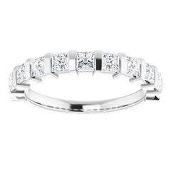 Platinum 1 CTW Natural Diamond Anniversary Band