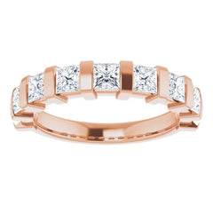 14K Rose 1 1/2 CTW Natual Diamond Anniversary Band
