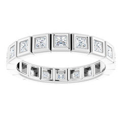 Platinum 5/8 CTW Natural Diamond Eternity Band Size 7