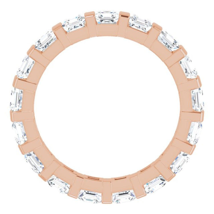 14K Rose 1 9/10 CTW Natural Diamond Eternity Band Size 7