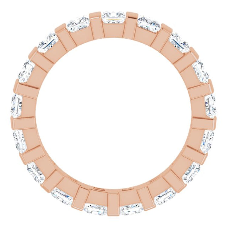 14K Rose 1 7/8 CTW Natural Diamond Eternity Band Size 7