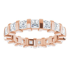 14K Rose 1 7/8 CTW Natural Diamond Eternity Band Size 7