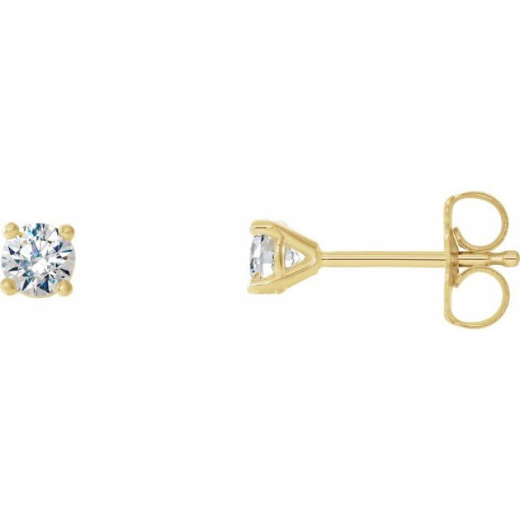 14K Yellow Gold 1/4 CTW Natural Diamond Cocktail-Style Earrings