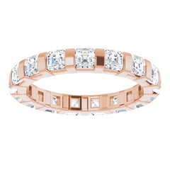 14K Rose 1 3/4 CTW Natural Diamond Eternity Band Size 5