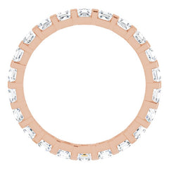 14K Rose 1 1/8 CTW Natural Diamond Eternity Band Size 5