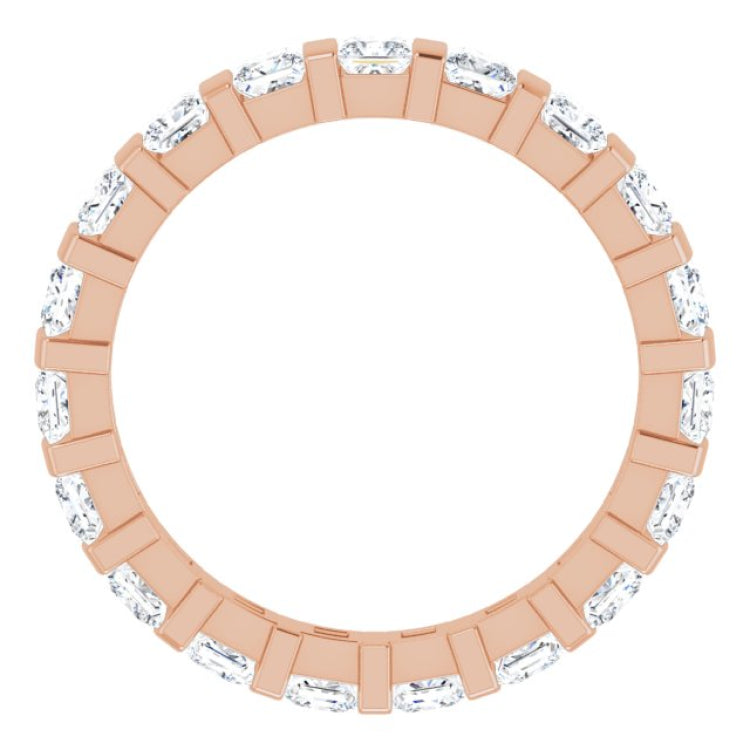 14K Rose 1 3/4 CTW Natural Diamond Eternity Band Size 6