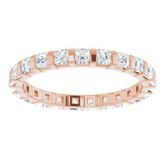 14K Rose 1 1/6 CTW Natural Diamond Eternity Band Size 6