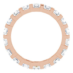 14K Rose 1 3/4 CTW Natural Diamond Eternity Band Size 6