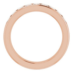 14K Rose 1 3/4 CTW Natural Diamond Band