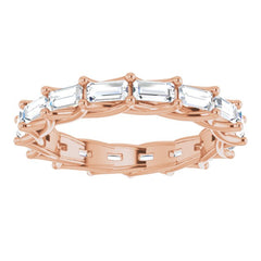 14K Rose 1 5/8 CTW Natural Diamond Eternity Band Size 7