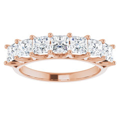 14K Rose 1 3/4 CTW Natural Diamond Anniversary Band