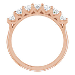 14K Rose 1 3/4 CTW Natural Diamond Anniversary Band