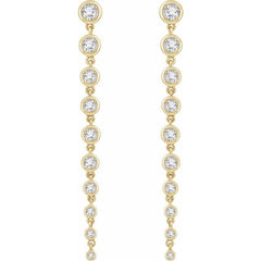 14K Yellow 2 CTW Lab-Grown Diamond Earrings
