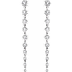 14K White 2 CTW Lab-Grown Diamond Earrings