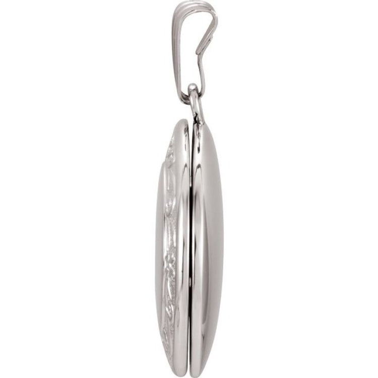 Sterling Silver Engravable Round Locket