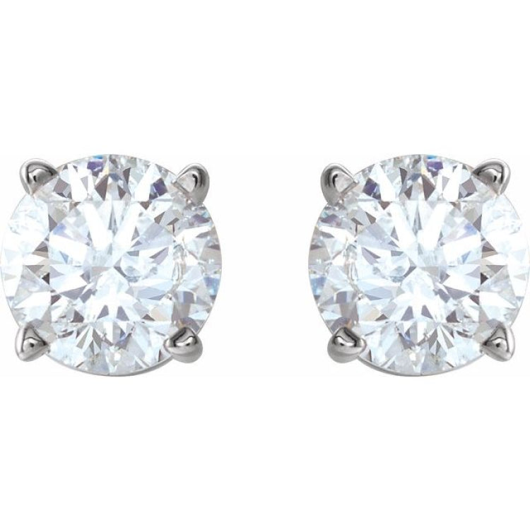 Sterling Silver Imitation White Cubic Zirconia Earrings