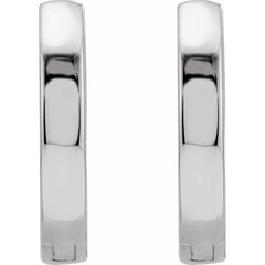 Sterling Silver Hinged 16 mm Hoop Earrings