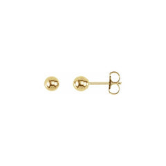 14K Yellow 4 mm Ball Earrings