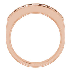 14K Rose 1 3/4 CTW Natural Diamond Band