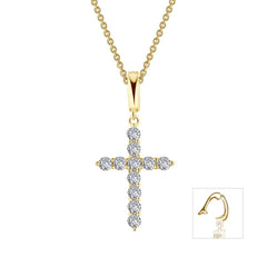0.55 CTW Cross Pendant Necklace